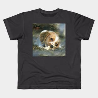 Cute puppy painting (pet, dog, pretty and hiking) Kids T-Shirt